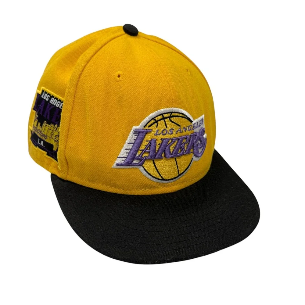 New Era 59FIFTY‎ Los Angeles Lakers Hardwood Classics Side Patch Hat Gold 7 1/2